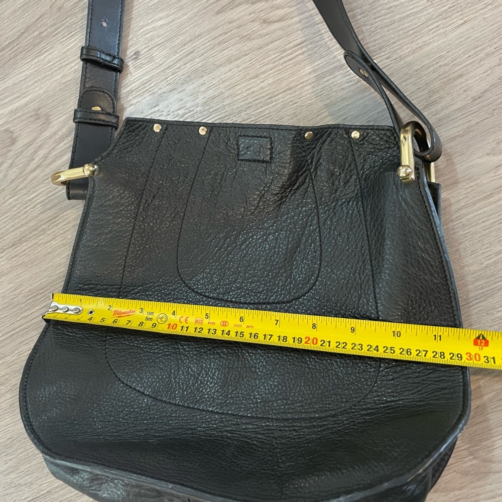 MARGOT Amazing Soft Black Leather Bucket Bag Purse - Picture 10 of 11
